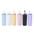 Customized logo 280/420ml Double Wall Stainless Steel Vacuum Cup Thermal Travel Coffee Mug Insulated Coffee Tumbler With Straw