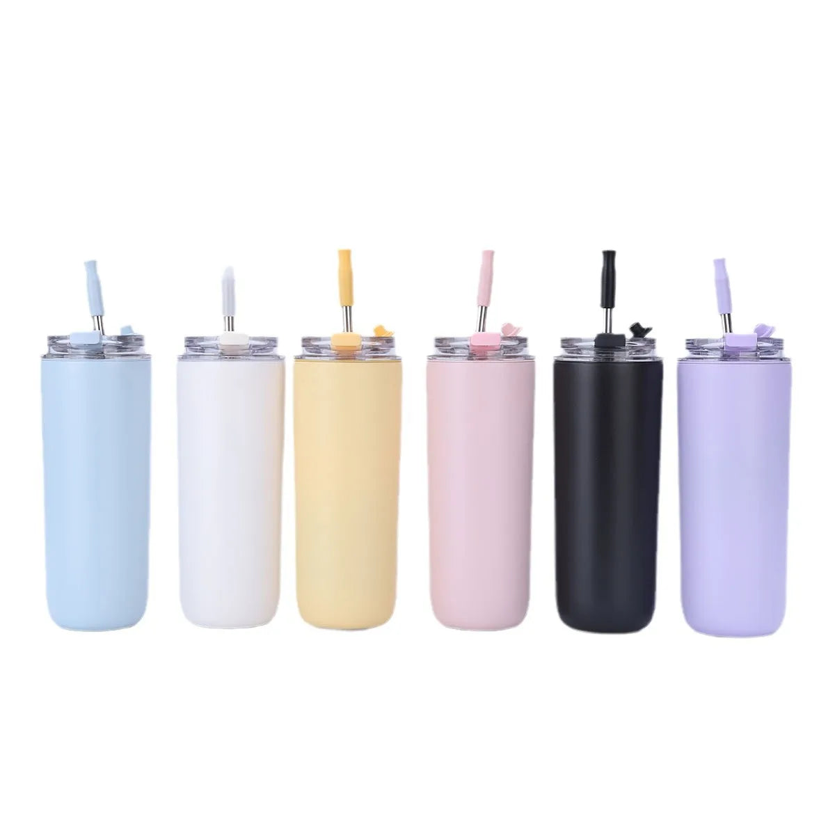 Customized logo 280/420ml Double Wall Stainless Steel Vacuum Cup Thermal Travel Coffee Mug Insulated Coffee Tumbler With Straw