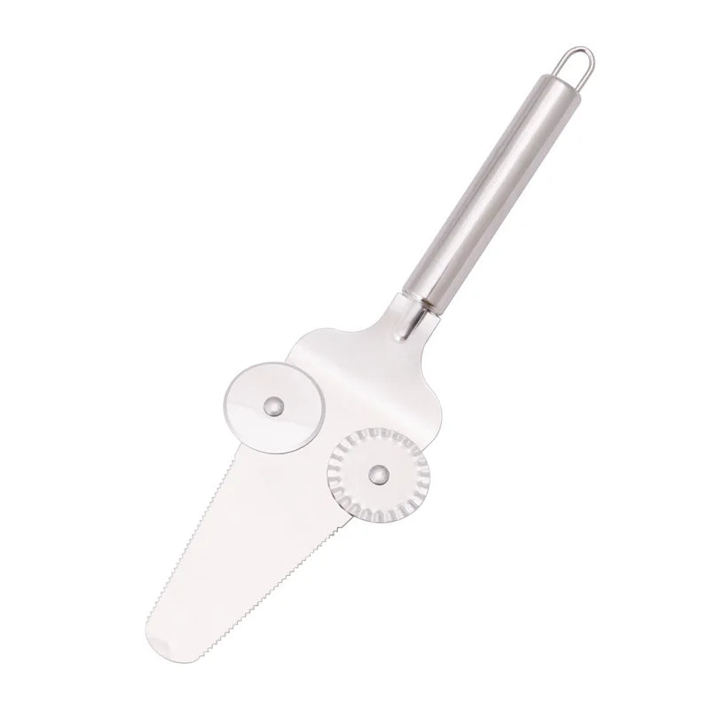 Hot Sale Multi-Functional Stainless Steel Pizza Cutter Wheel for Home Kitchen Gadget Cake Server & Cutter