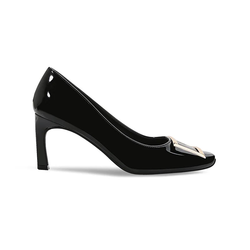 Career High Heels Sandals for Women Fashion Patent Leather Stiletto Heels Fancy Shoes Ladies Business Working Office Dress Pump