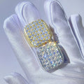 GRA Certificated Pass Diamond Tester Hip Hop Sterling Silver Moissanite Ring Men VVS