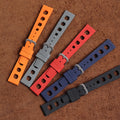 FKM Rubber Watch Strap 20mm Quick Release Watch Wrist Bands Fluorine Rubber Watchbands