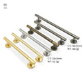 Zinc Alloy Front Exposed Unfolded Screw Hole Cabinet Kitchen Wardrobe Pulls Furniture Handles