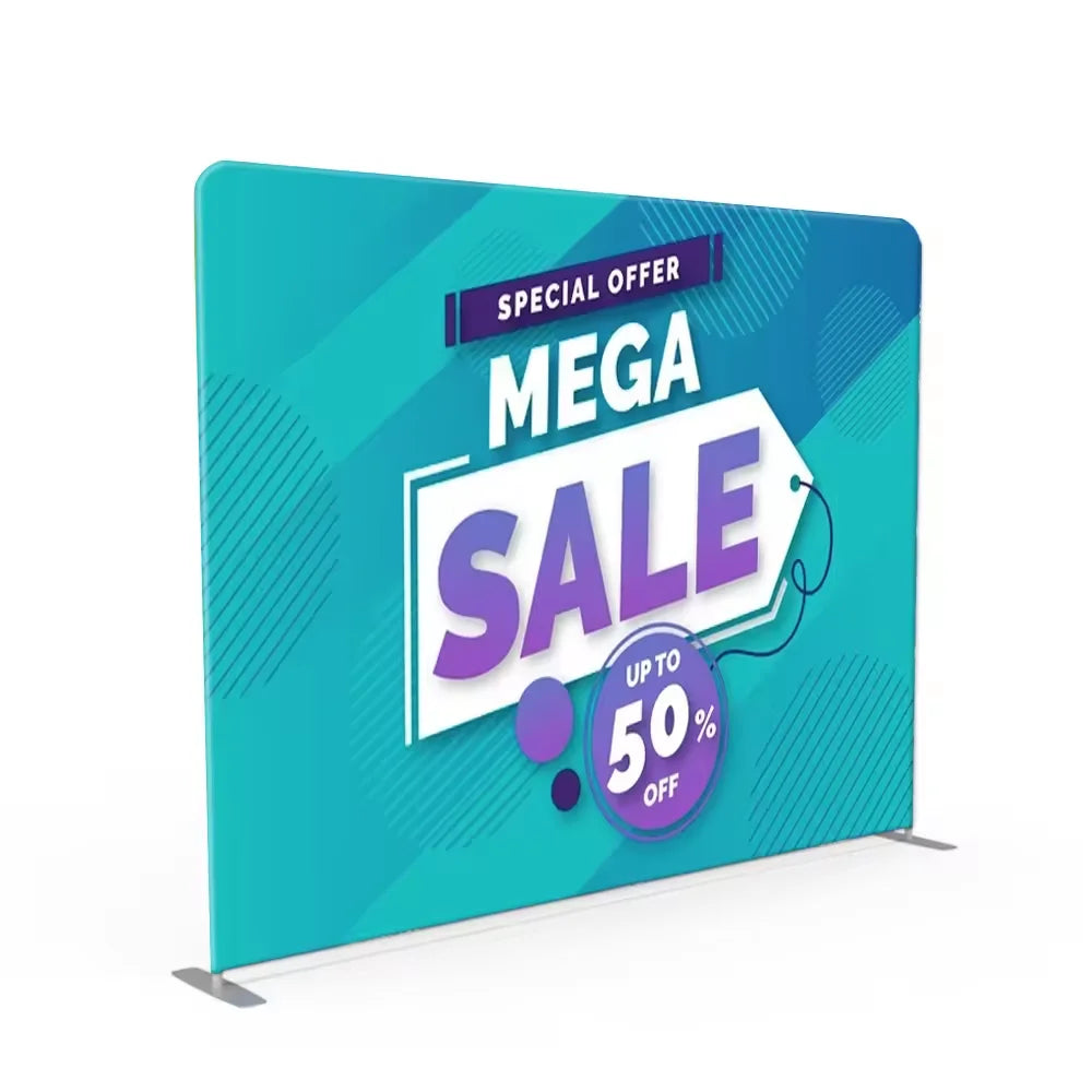 10ft Exhibition Trade Show Stand Tension Fabric Stage Custom Backdrop Graphic Mural Display Booth