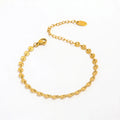 High End 18K Gold Plated Stainless Steel Statement Carambola Chain Bracelet for Women Wholesale Fashion Jewelry