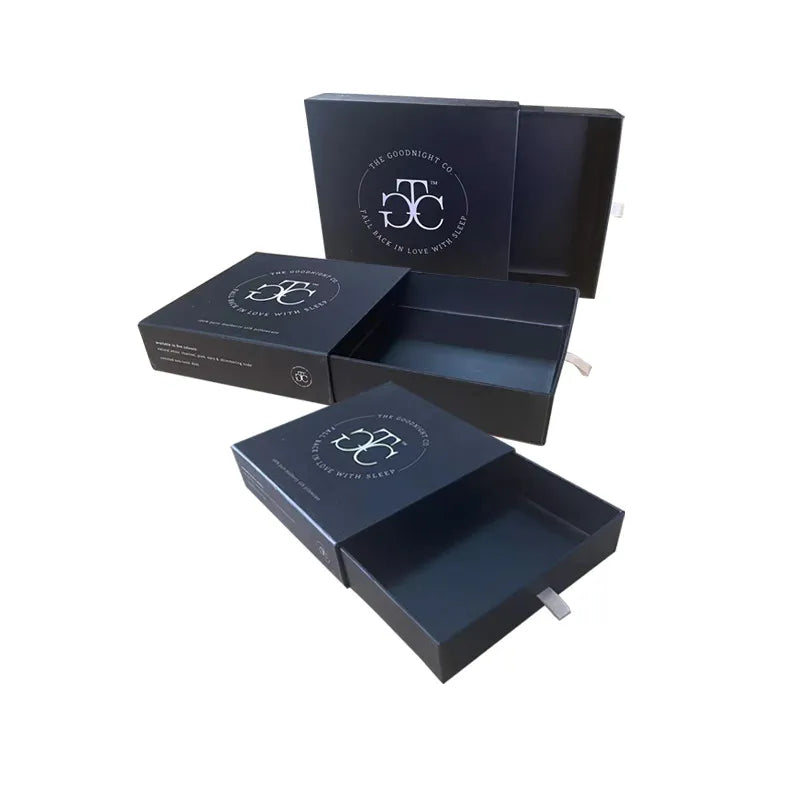 Retail Manufacturer Wholesale Custom Logo Black Rigid Match Box Custom Packaging Black Gift Box