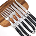 New Design Luxury Eco-Friendly 6-Piece Stainless Steel Flatware Set with Steak Knife Forks and Knives for Restaurants & Hotels
