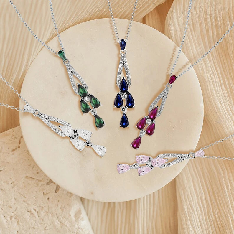 QX Custom Minimalist Luxury Fashion Fine Jewelry 925 Silver 18K Gold Plated Zircon Necklace for Women Mother's Day Gift