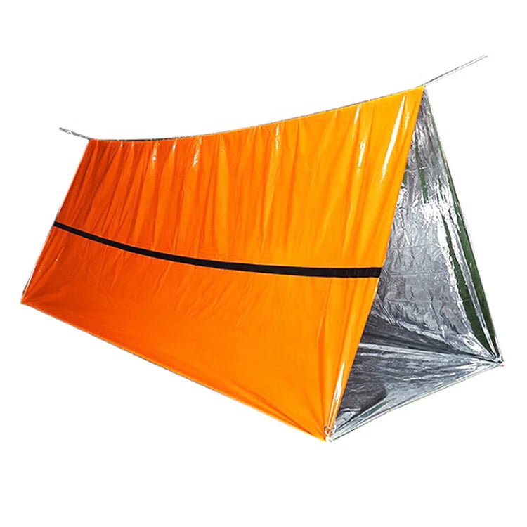 Camping Emergency Automatic Tube Tent-Outdoor Survival Portable Lightweight Waterproof Family Shelter Orange Easy Setup