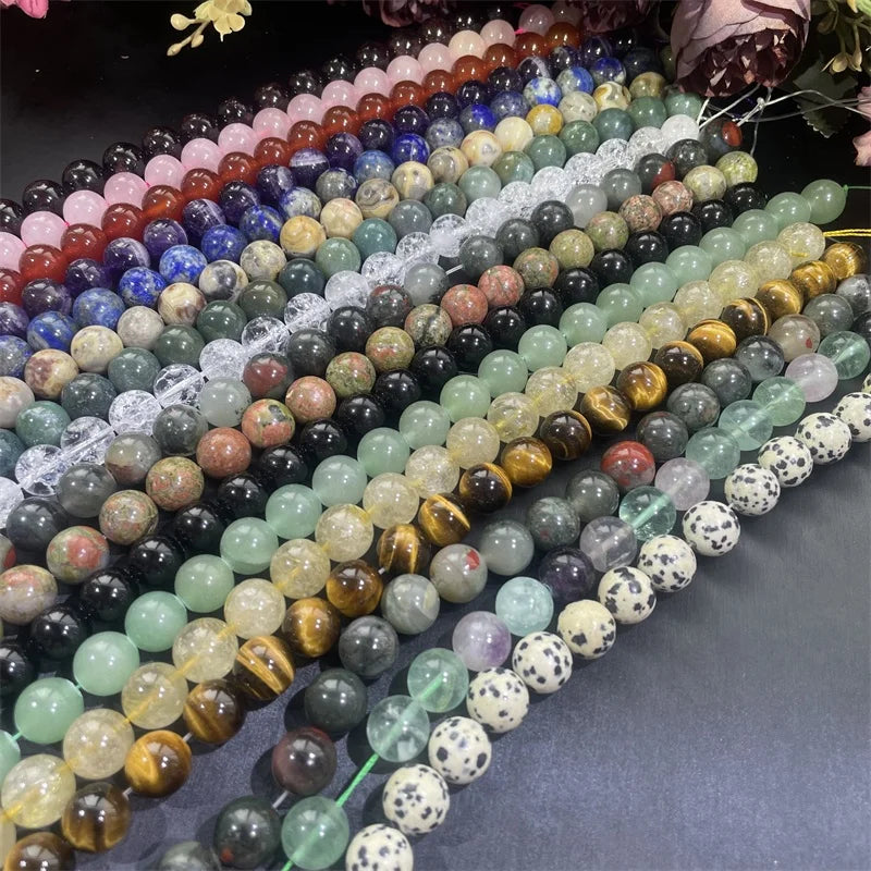 12 mm Rose Quartz Round Bead Natural Healing Dream Amethyst Scattered Beads for Jewelry Making