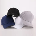 Factory Wholesale Men Women Custom Logo 5 or 6 Panel Curved Visor Golf Sports Outdoor Laser Cut Hole Baseball Cap Rope Hat