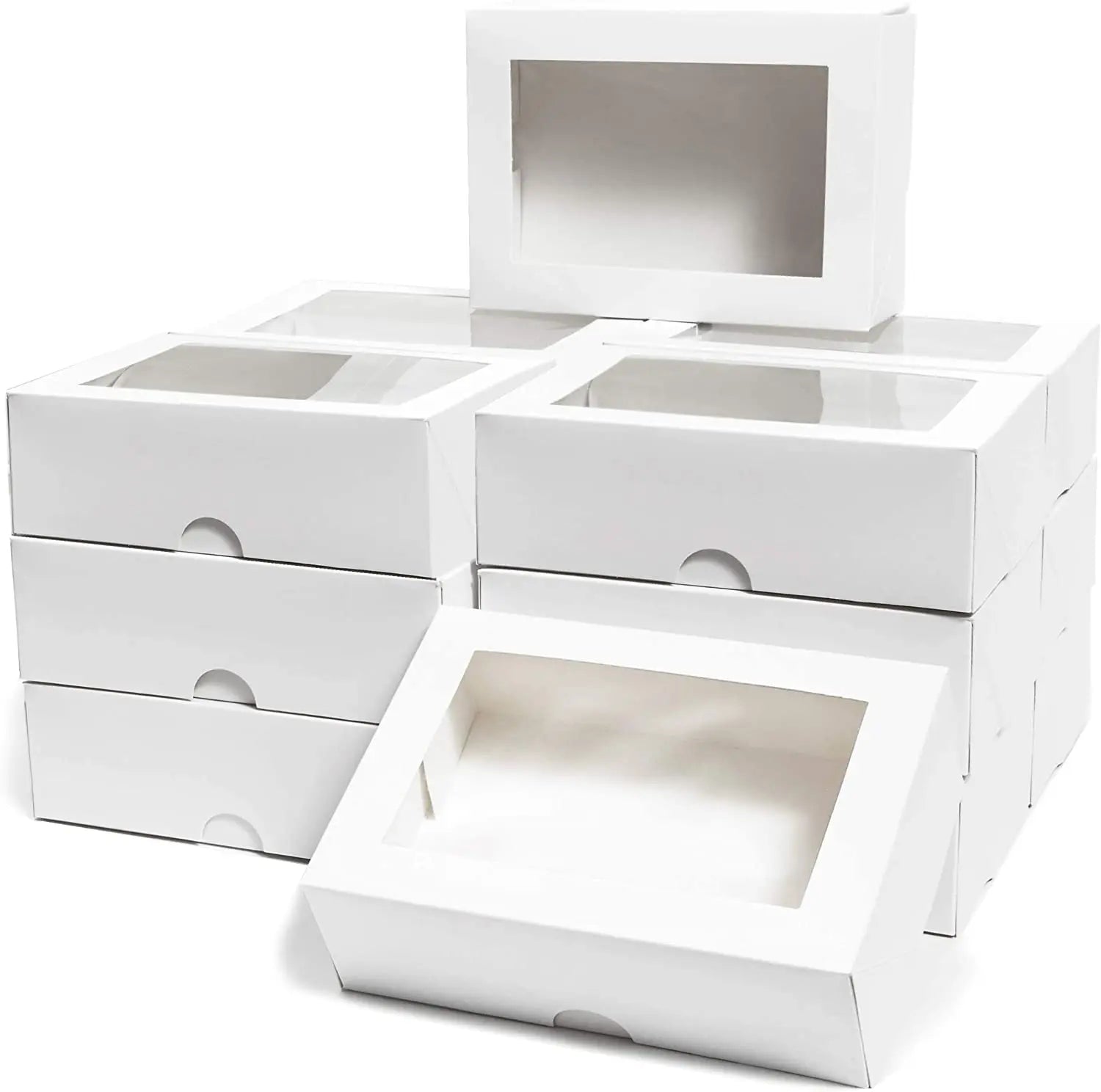 Wholesale Plain White Cake Boxes for Pastry in Bulk Cake Boxes With Window