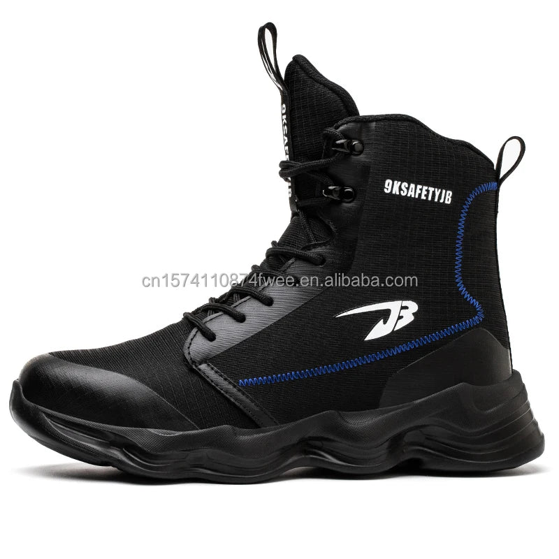 Wholesale Men's Waterproof Puncture-Proof Steel Toe Hiking Safety Shoes Microfiber Leather Upper Rubber Outsole-China