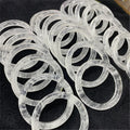 Natural Genuine clear Quartz Healing Stone Large Crystal Bangle Bracelets Jade Jewelry for Women Girls