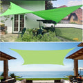 Factory Price 4x8m Waterproof Square Rectangle Shade Sails Garden Terrace Canopy Sun Shade Camping Hiking Yard Awnings