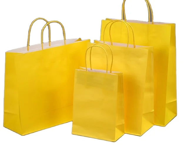 Paper Gift Bags Brown Kraft Paper Bags With Handles for Small Business Shopping Birthday Wedding Party