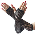 Long Half Finger Gloves Women's Summer Fishing Net Cuffs Driving and Riding Leaky Finger Gloves