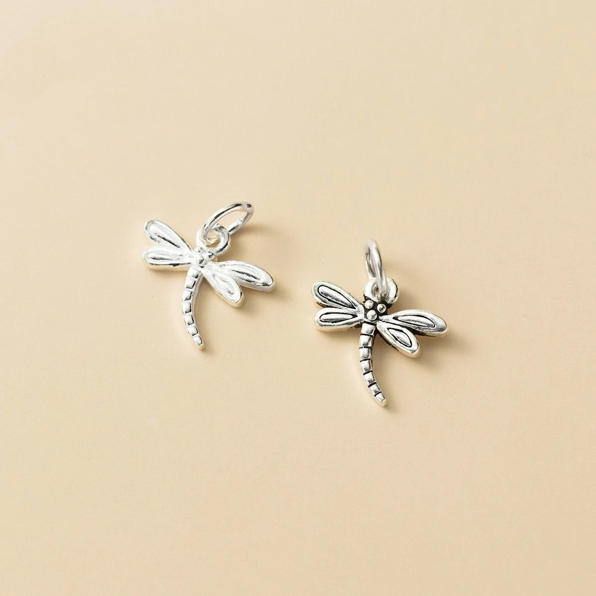 Hot Sales 925 Sterling Silver Animal Dragonfly Bracelet Charm for Fine Jewelry Making Pendant