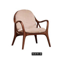 Modern Nordic Design Hotel Leisure Chair Furniture Living Room Single Sofa Chair FabricWith Wooden Frame Accent Chair