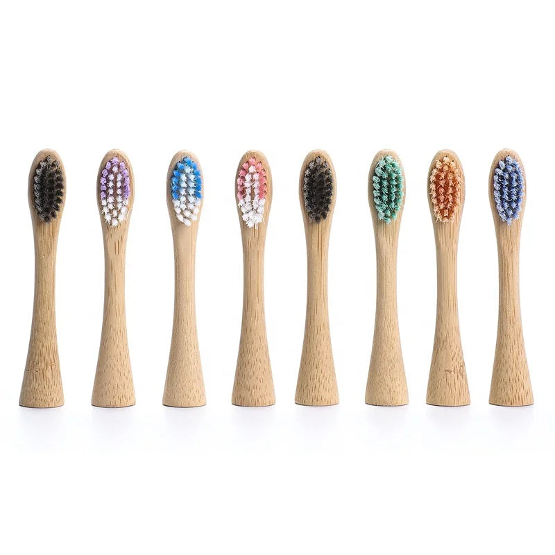 Eco Natural Soft Charcoal Bamboo Toothbrush Head Sonic Electric Toothbrush Replacement for Philip Philip Electric Toothbrush