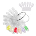 Crown Shape Clear False Nails Tips Display 60Pcs Nail Polish Practice Display Board