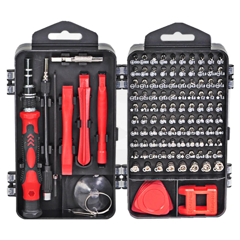 Low-Cost 115-in-1 Digital Household Multi-Purpose Disassembly Tool 8015 Industrial Grade Screwdriver Torx Plastic Sleeve Batch