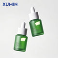 Custom Durable Green 30ml 1oz Glass Serum Dropper Bottle Wholesale Frosted Empty Skincare Essential Oil Bottle with Dropper