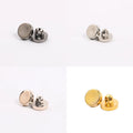 Custom Size Color Golden High Quality Round Shape Eco-Friendly Painting ABS Plastic Shank Button