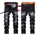 New Ripped Jeans Men's Straight Personality Men's Pants