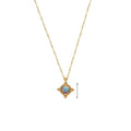 New Arrival Design 18k Gold Plated Jewelry Set Non Tarnish Stainless Steel Vintage Earrings Gold Opal Necklace for Women