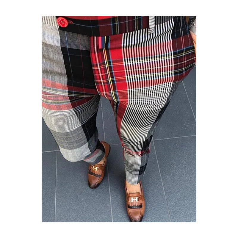 Men Autumn Casual Sport Mid Waist Trousers