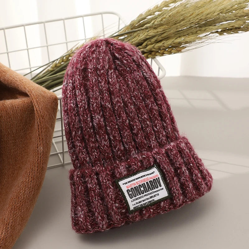 OEM ODM Designs Winter Knitted Warm Ladies Beanie Hats