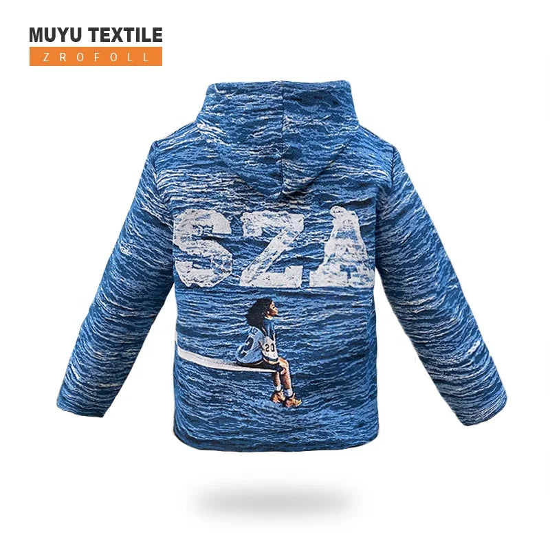 Manufacturer Accept Low MOQ Drop Shipping Men's Winter Woven Tapestry Hoodie with Custom Colors