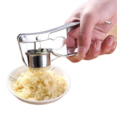Multi-Function Customized Logo Stainless Steel Garlic Press Crusher Manual Vegetables Ginger Squeezer Masher Handheld Mincer