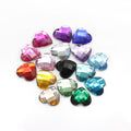 8 10 12 14 18mm Crystal AB Heart Sew-on Rhinestones Flat Back Acrylic Crystal Strass Non-Hotfix Clear Crystals Stones for