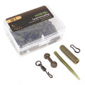 Hirisi Carp Fishing Chod Rig Kit Quick Change Swivel Snaps Safety Lead Clips Carp Terminal Tackle M1