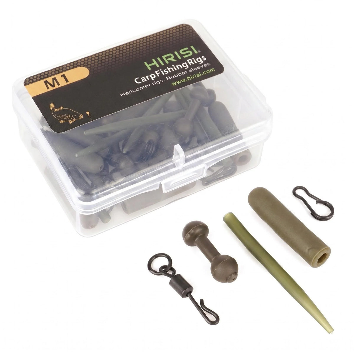 Hirisi Carp Fishing Chod Rig Kit Quick Change Swivel Snaps Safety Lead Clips Carp Terminal Tackle M1