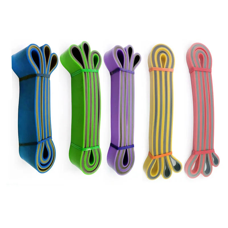 Pilates Yoga Strength Training Fitness Stretching Premium Stoic Fitness TPE Double Color Bands Colorful Exercise Bands