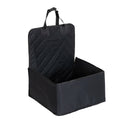Waterproof Solid Leather Pet Backseat Cover with Oxford Material Front Seat Protector Hammock Mat for Trucks SUVs Cars