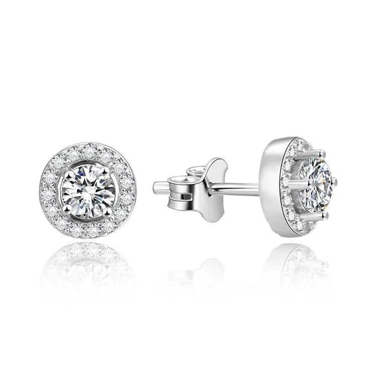 Wholesale Price Sterling Silver Earrings 925 Aaa Cubic Zirconia Customized Jewelry Earring
