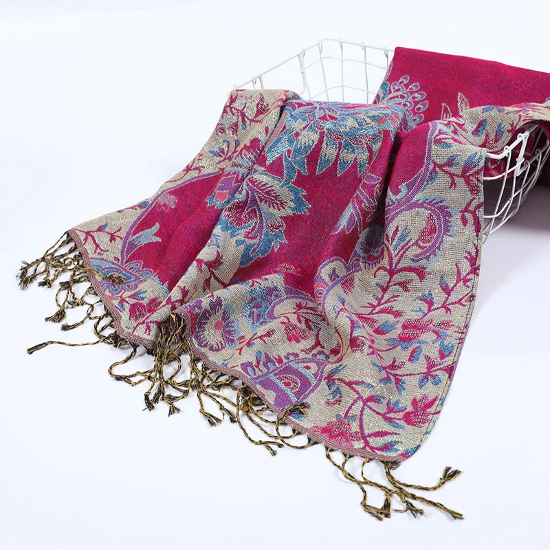 Pashmina Scarf for Women Large Cashmere Feel Reversible Shawl Wraps Soft Scarves