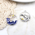 10pcs 22x25mm Mountain Round Charms Pendant for Jewelry Making Supplies Metal DIY Jewelry Making Findings Accessories