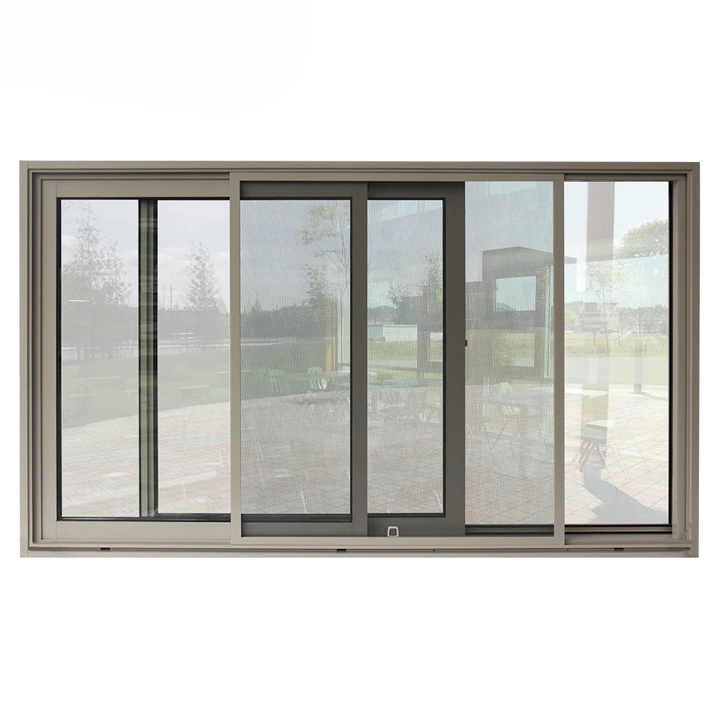 Energy Saving Double Glass Aluminium Sliding Window Made China AS2047 NFRC Compliant Aluminum Alloy Stainless Steel Horizontal