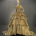 Jancember SCZ021 Luxury Bling Sleeveless Popular Evening Gowns Party Prom Dresses
