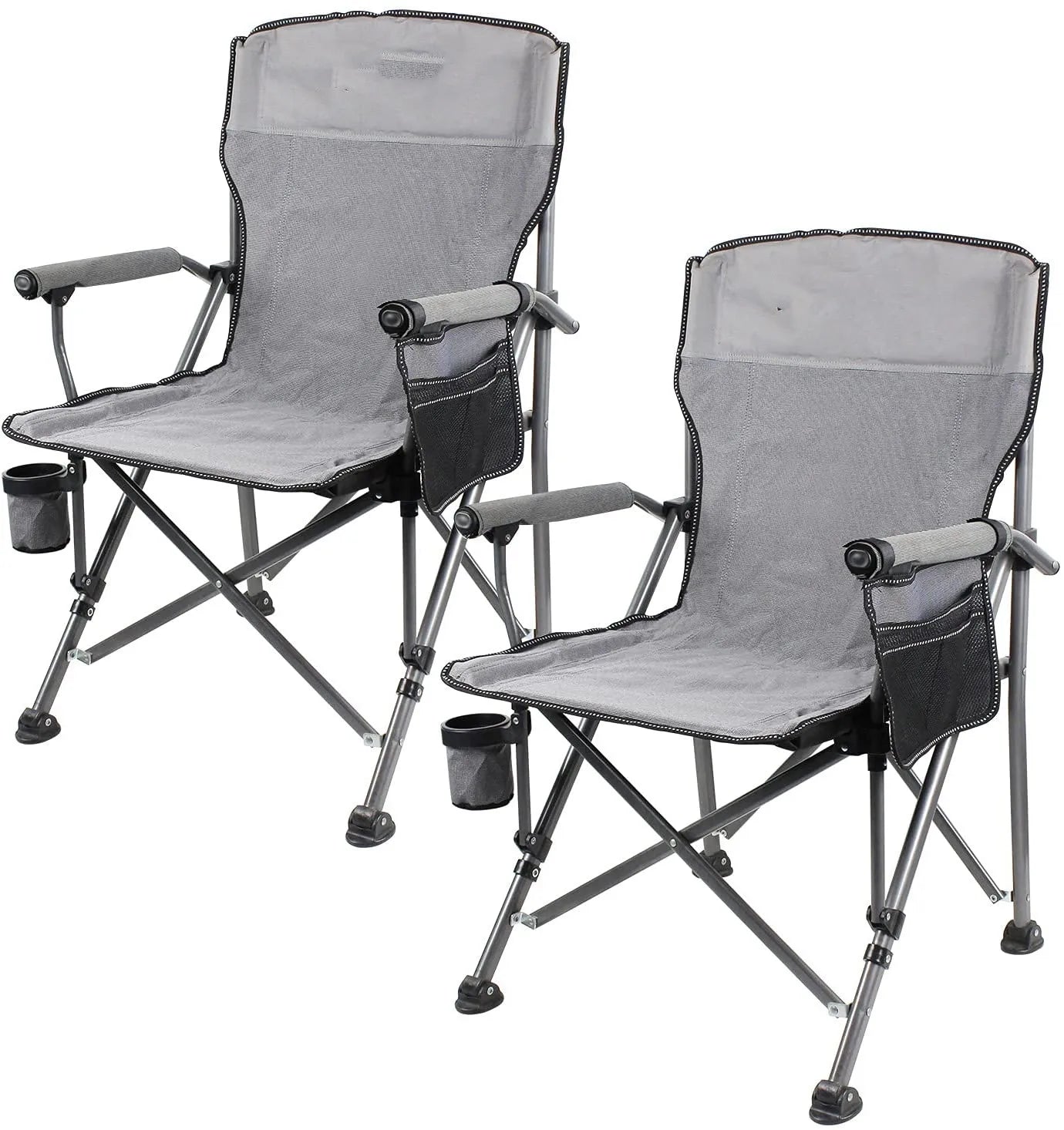 WOQI New Modern Design Folding Camping Chair with Cooler Bag for Outdoor Camping