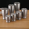 Double-Wall Keep Cold Beer Cup 304 Stainless Steel 700 ml Big Gold Texture Water Mugs Coffee Travel Anti-scalding Long Shape Cup