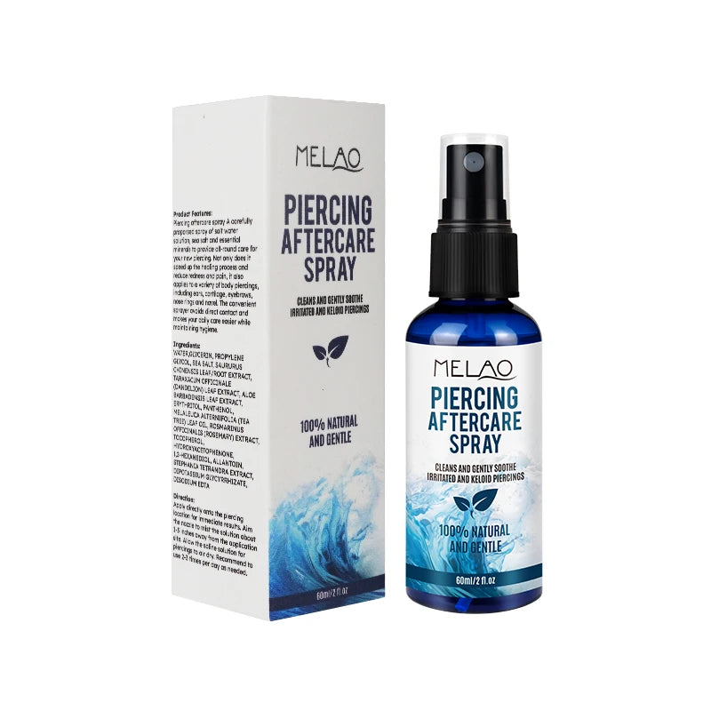 Natural Formula MELAO Pain Relieve Anti Itching Tattoo Skin Soothing Piercing After Care Spray