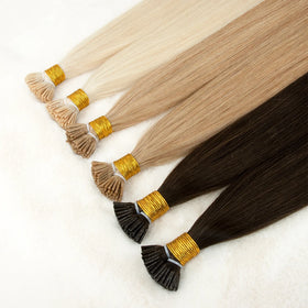Keratin Hair Virgin Russian I Tip Hair Extensions Grade 12A Wholesale I Tips Remy Human Hair Extension