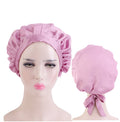 Custom Logo Luxury Hijab Bonnet Shaash Bonnet With Tie Cute Silky Head Sleeping Cap Bonnets Women