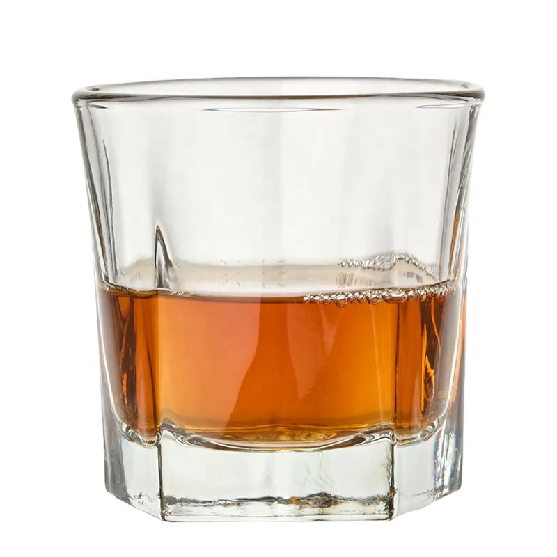 Clearly Old Fashioned Heavy Base Whisky Glasses Cups Crystal Rock Shot Glass Whiskey Cup